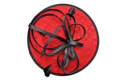 Satin Loops Hatinator Wedding Fascinator Headband Clip Circle Hat Races Royal Ascot