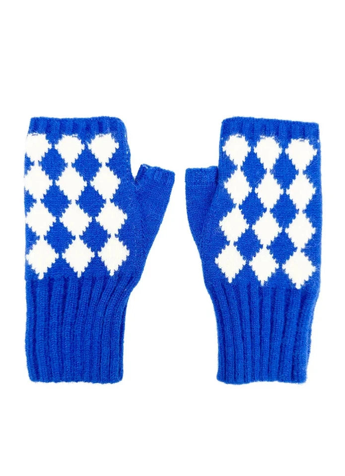 Women's Fingerless Gloves Winter Warm Soft Cosy Knitted Wrist Warmers Gloves