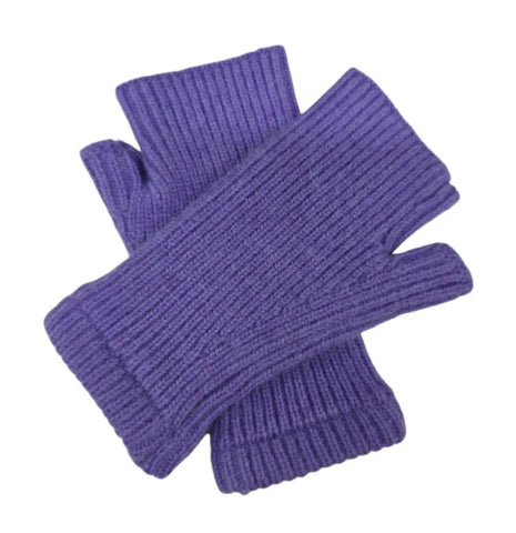 Women's Men Cashmere Wool Gloves Half Finger Fingerless Gloves Thermal Winter Warm Gloves Mittens