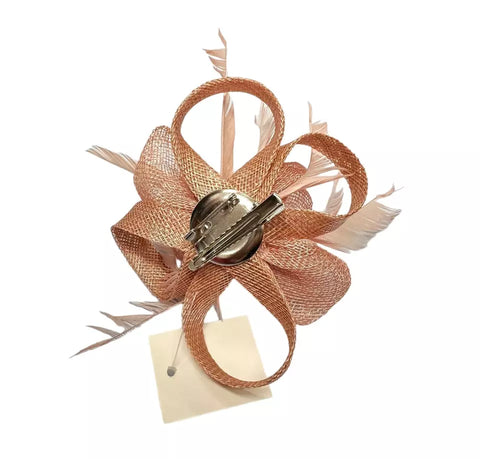 Elegant Small Flower Clip On Fascinator Wedding Race Royal Ascot