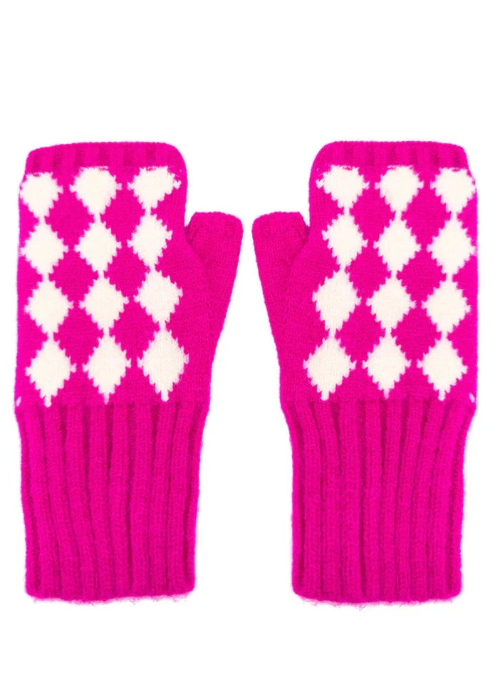 Women's Fingerless Gloves Winter Warm Soft Cosy Knitted Wrist Warmers Gloves