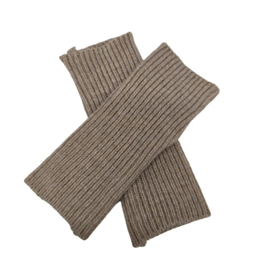 Women's Fingerless Gloves Knitted Soft Winter Arm Warm Long Wrist Gloves Mittens