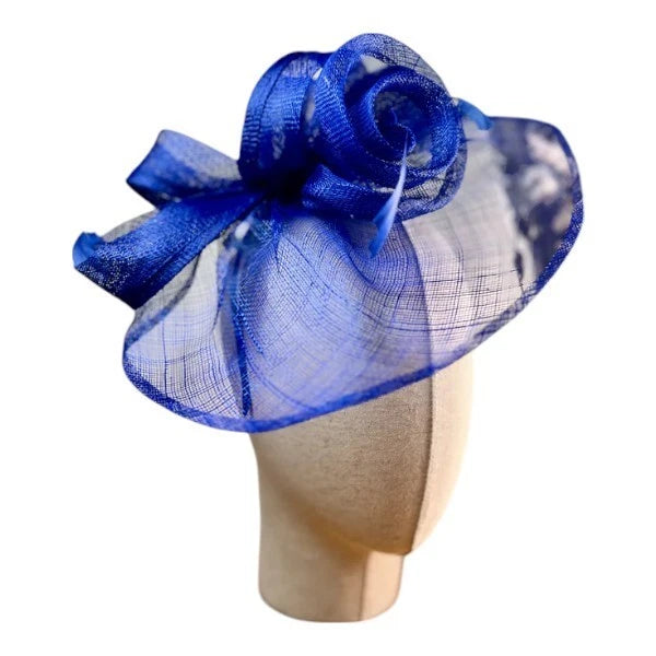 Womens Large Wedding Fascinator Headband Clip Flower Feather Hat Ladies Day Races Royal Ascot