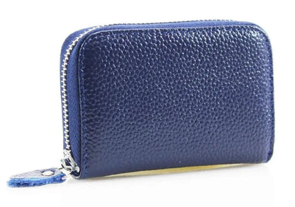 Women's Plain Leather Purse Ladies Card Holder Wallet Zip Pocket Purse Handbag