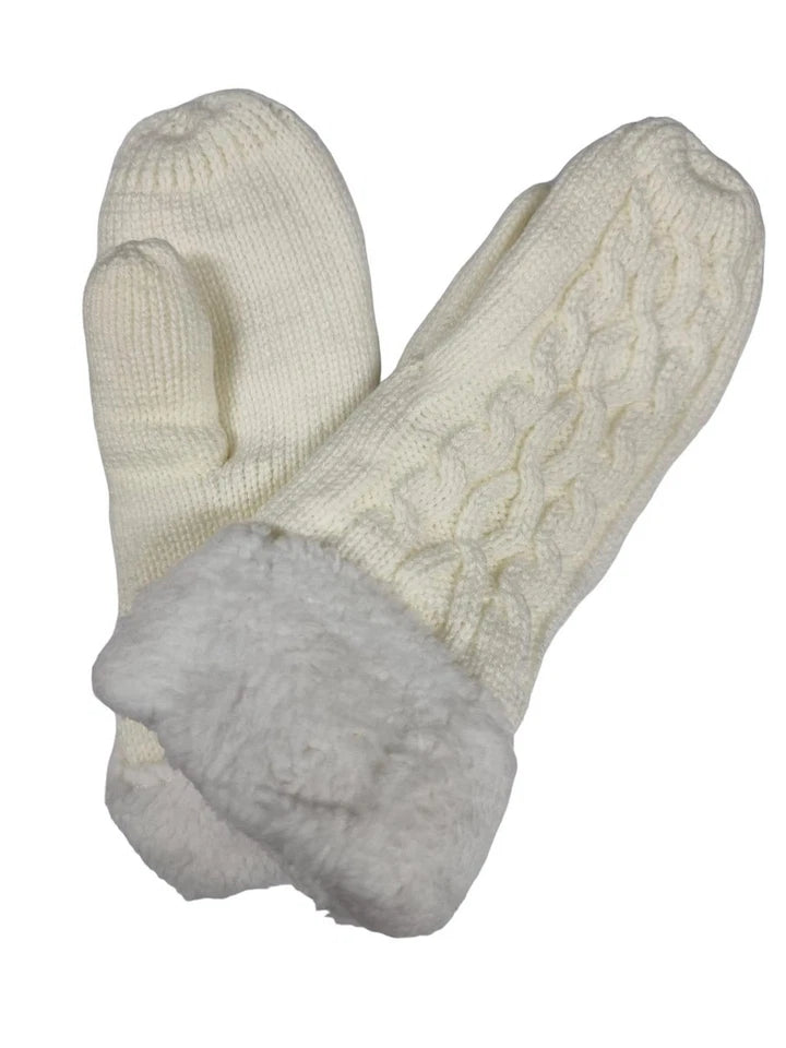 Women's Thicken Woolen Gloves Mittens Ladies Winter Warm Gloves Outdoor Thermal Soft Cosy Gloves