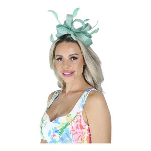 Elegant Looped Wedding Fascinator Clip/Headband Hat Ladies Day Races Royal Ascot UK