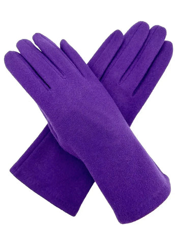 Women Plain Gloves Ladies Solid Colour Soft Cozy Winter Warm Touch Screen Gloves