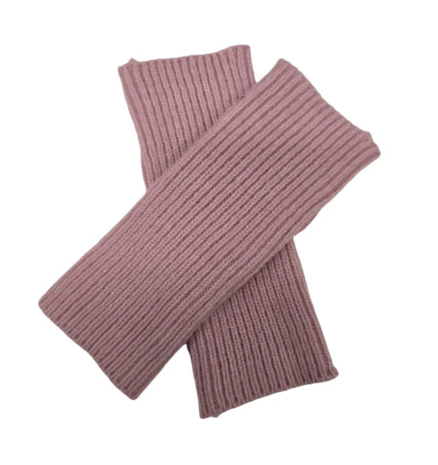Women's Fingerless Gloves Knitted Soft Winter Arm Warm Long Wrist Gloves Mittens