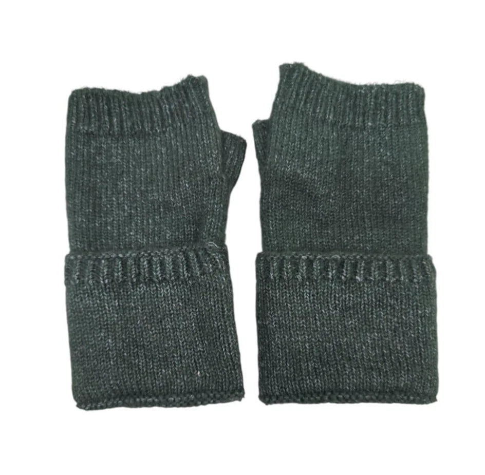 Women Cashmere Blend Soft Warm Gloves Ladies/Girls Winter Fingerless Knit Gloves