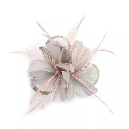 Small Flower Fascinator Hair Clip Feathers Mini Top Hat Wedding Royal Ascot Race