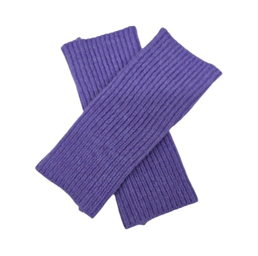 Women's Fingerless Gloves Knitted Soft Winter Arm Warm Long Wrist Gloves Mittens