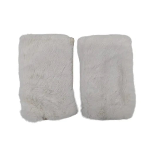 Women's Winter Fingerless Faux Suede Fur Gloves Mittens Soft Warm Fleece Lined UK