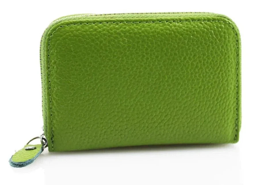 Women's Plain Leather Purse Ladies Card Holder Wallet Zip Pocket Purse Handbag