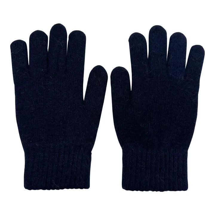 Women  Elegant Soft Plain Winter Gloves Thermal Warm Soft Fleece Lined Ladies Plain Knitted Gloves
