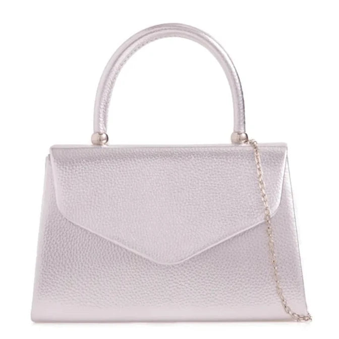 Plain Tote Style Top Handle Clutch Bag