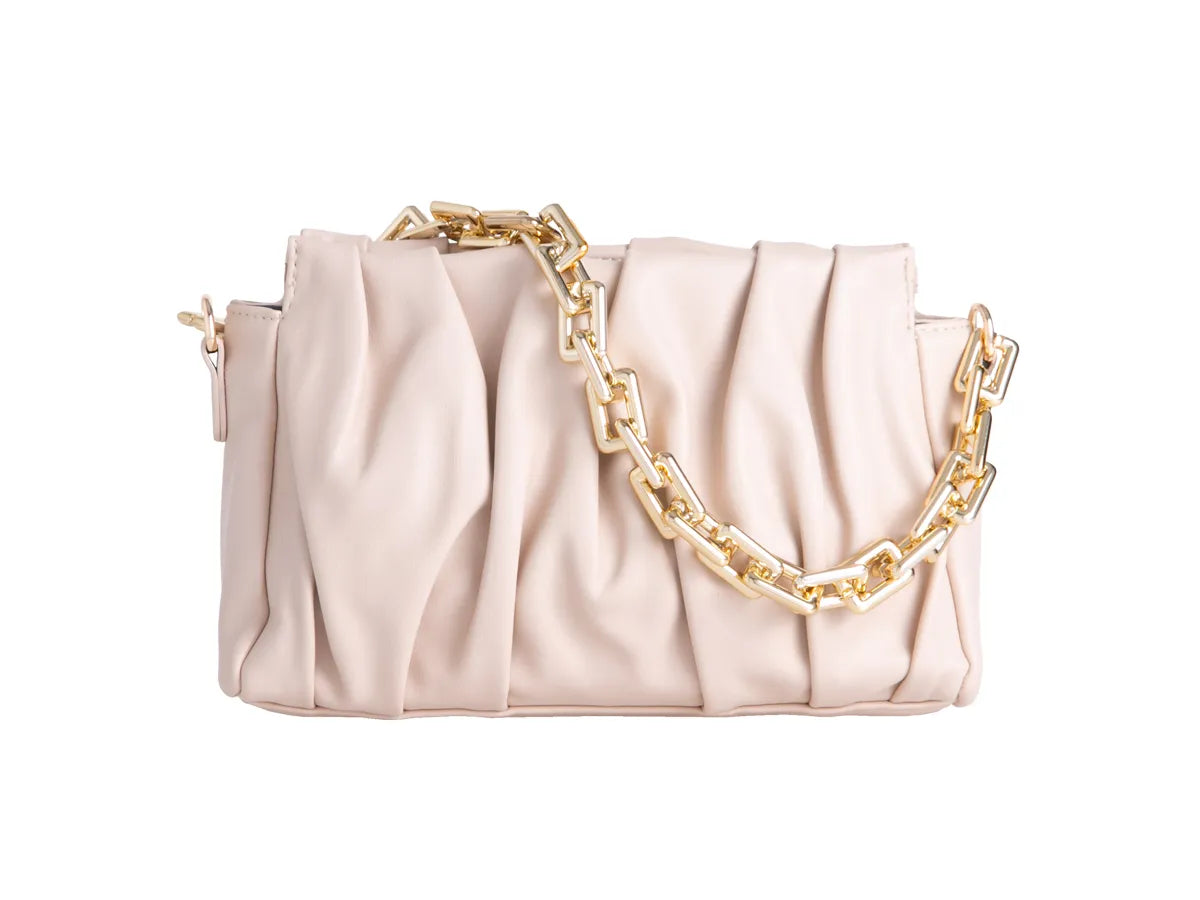 Julia Ruched Shoulder Bag