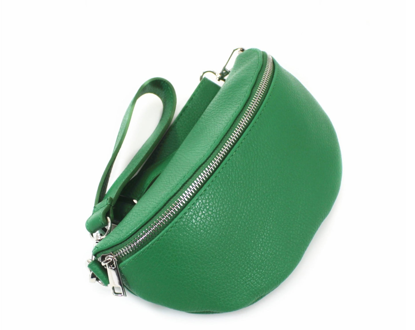 REAL LEATHER - Sling Bag/ Bum Bag Passport Bag