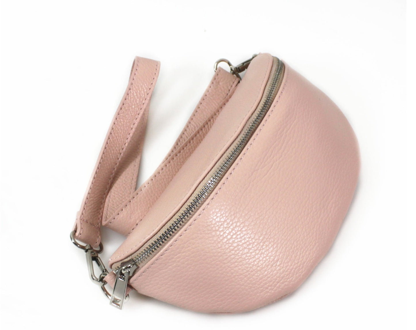 REAL LEATHER - Sling Bag/ Bum Bag Passport Bag