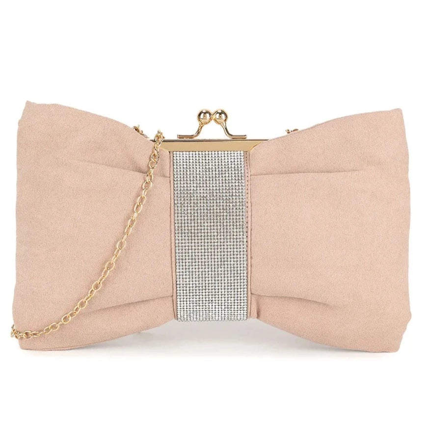Satin Diamante Prom Party Evening Clutch Bag