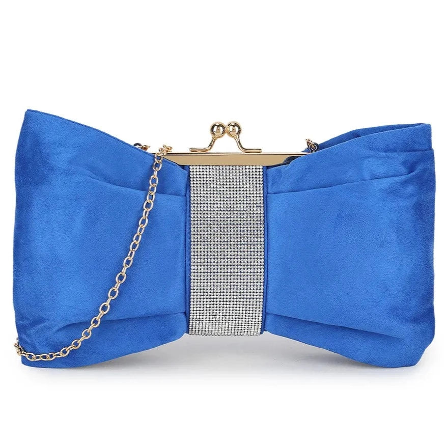 Satin Diamante Prom Party Evening Clutch Bag