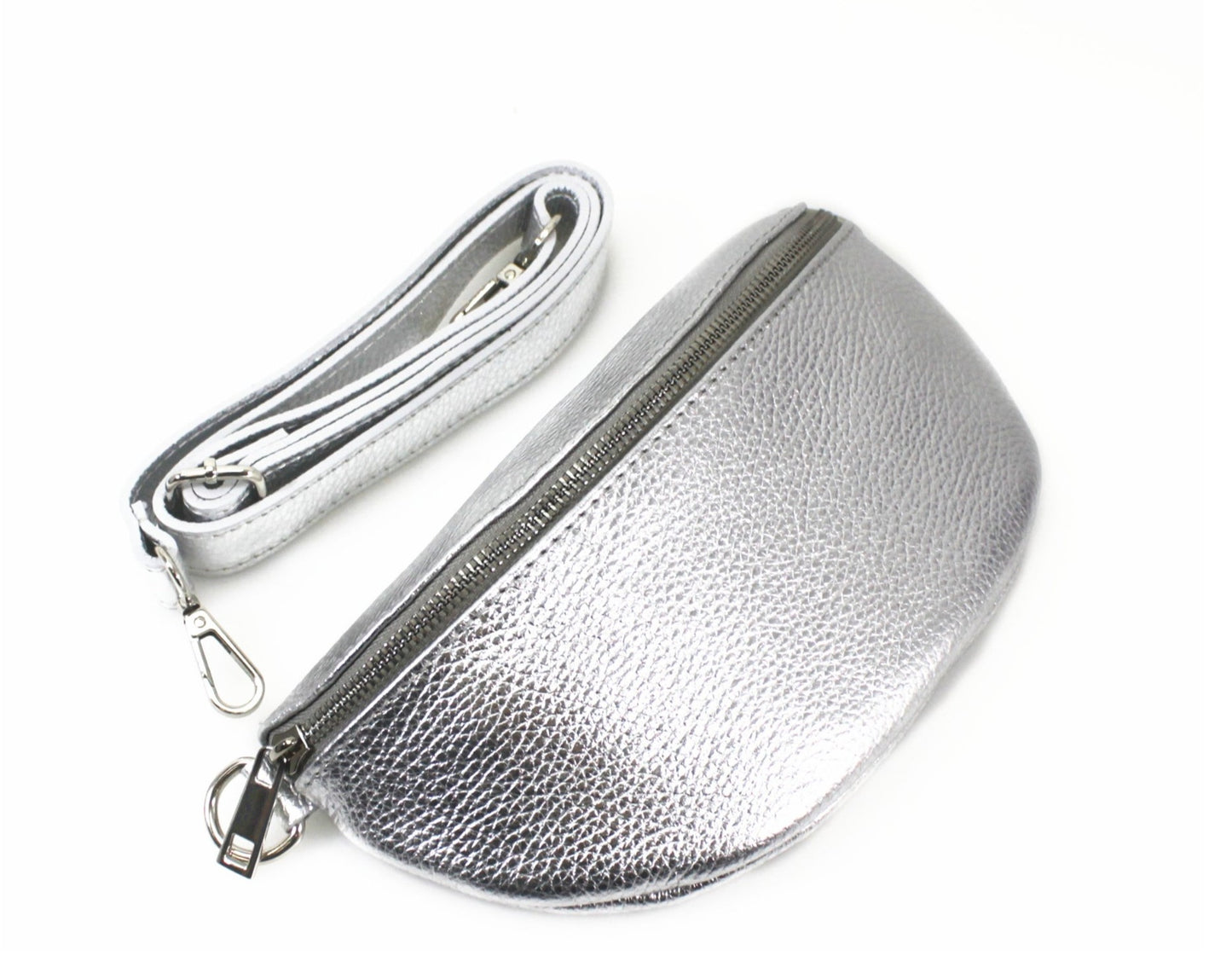 REAL LEATHER - Sling Bag/ Bum Bag Passport Bag