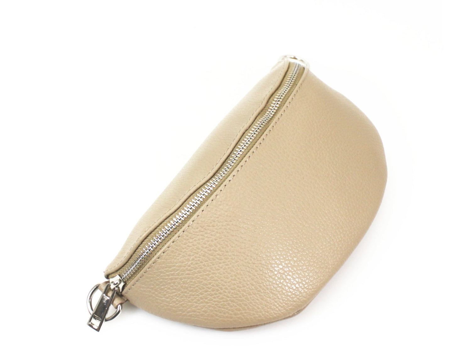 REAL LEATHER - Sling Bag/ Bum Bag Passport Bag