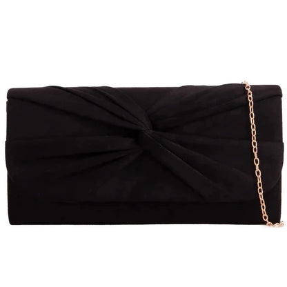 Women_sPleatedSuedeClutchBagUKbagsA2Zukfashionblack