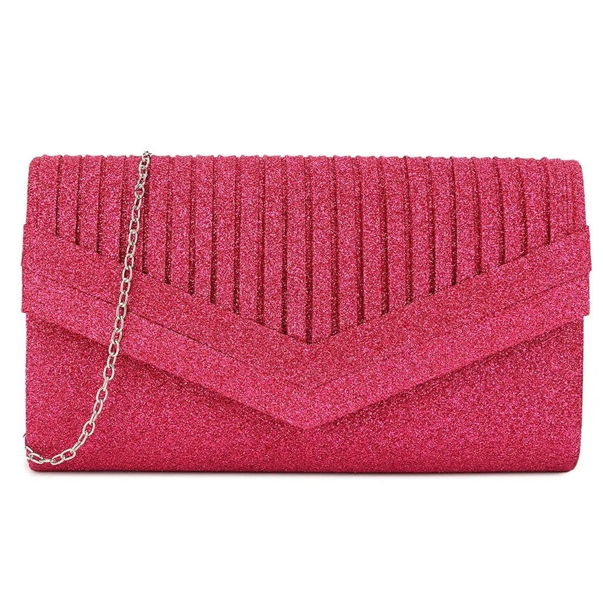 Sparkle Shimmer Glitter Embellished Clutch Bag