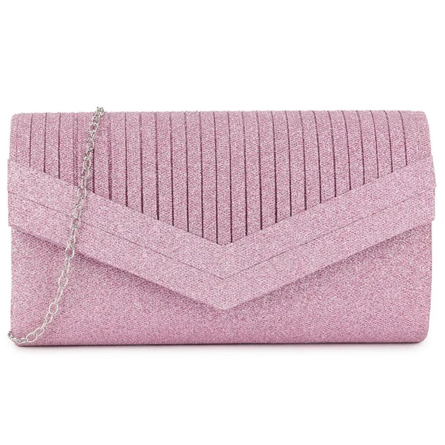 Sparkle Shimmer Glitter Embellished Clutch Bag