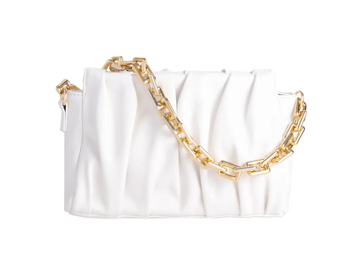 Women's Faux Leather Shoulder Bag Chain Handle Evening Wedding Party Handbags
