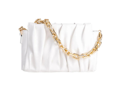 Women's Faux Leather Shoulder Bag Chain Handle Evening Wedding Party Handbags